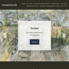 Скриншот главной страницы сайта simonida.com
