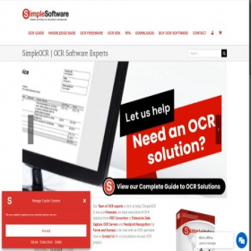 Скриншот главной страницы сайта simpleocr.com