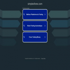 Скриншот главной страницы сайта simplexforex.com