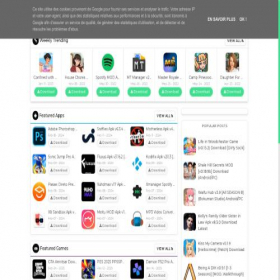 Скриншот главной страницы сайта singleapk.com