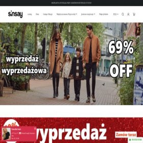 Скриншот главной страницы сайта sinsayonlinepl.shop