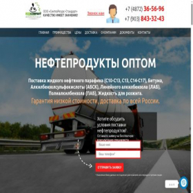 Скриншот главной страницы сайта sintezshop.ru