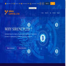 Скриншот главной страницы сайта sirencpltd.com