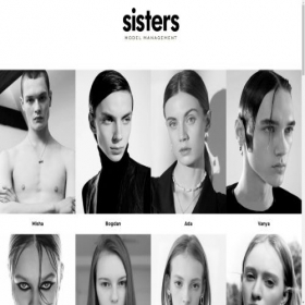 Скриншот главной страницы сайта sistersmodels.ru