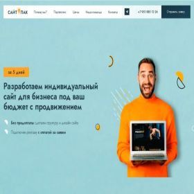 Скриншот главной страницы сайта sitepack.ru
