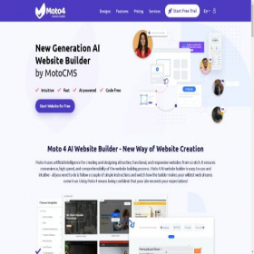 Скриншот главной страницы сайта sites.motocms.com