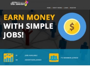 Скриншот главной страницы сайта siteseeders.com