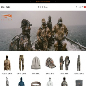 Скриншот главной страницы сайта sitkagearsturkey.com