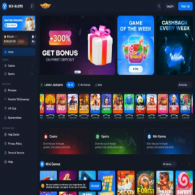 Скриншот главной страницы сайта six-slots.com