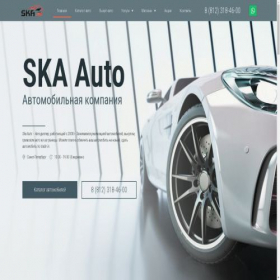 Скриншот главной страницы сайта ska-auto.ru