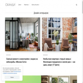 Скриншот главной страницы сайта skandimag.ru