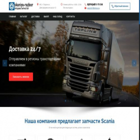 Скриншот главной страницы сайта skaniya-razbor.ru