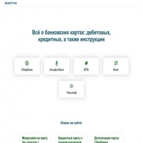 Скриншот главной страницы сайта skarty.ru