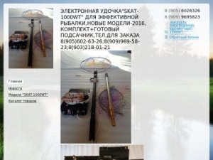 Скриншот главной страницы сайта skatfisher-1000.ru