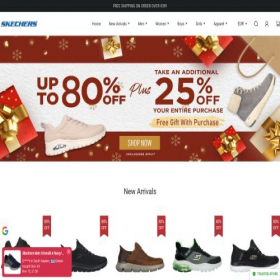 Скриншот главной страницы сайта skecheroutlets.shop