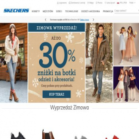 Скриншот главной страницы сайта skechers.pl