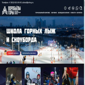 Скриншот главной страницы сайта ski.srkvg.ru