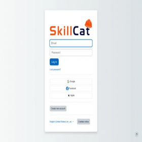 Скриншот главной страницы сайта skillcat.app
