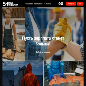 Скриншот главной страницы сайта skillhuntsman.com