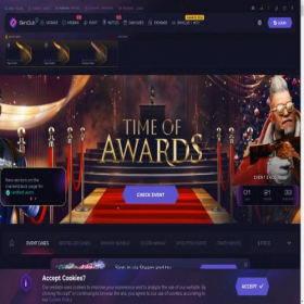 Скриншот главной страницы сайта skin.club
