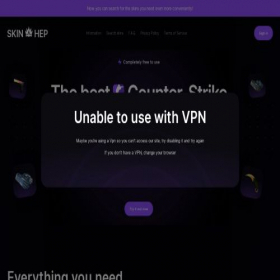 Скриншот главной страницы сайта skinhep.com