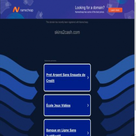 Скриншот главной страницы сайта skins2cash.com