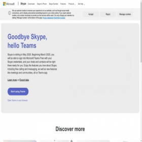 Скриншот главной страницы сайта skipe.com