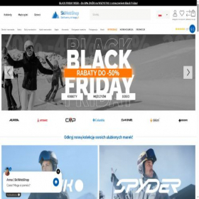 Скриншот главной страницы сайта skiwebshop.pl