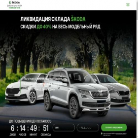Скриншот главной страницы сайта skoda-dealerauto.ru