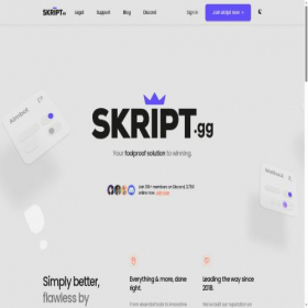 Скриншот главной страницы сайта skript.biz