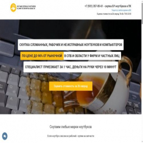 Скриншот главной страницы сайта skupka-noutov.ru