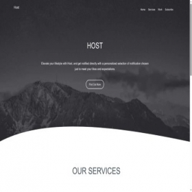 Скриншот главной страницы сайта sky-host.com