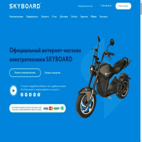 Скриншот главной страницы сайта skyboard.shop