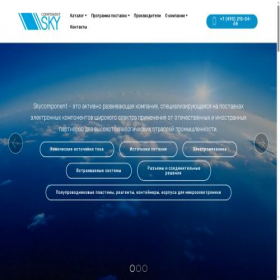 Скриншот главной страницы сайта skycomponent.com