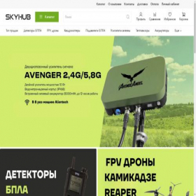 Скриншот главной страницы сайта skyhubcom.ru