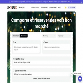 Скриншот главной страницы сайта skyluxtours.com