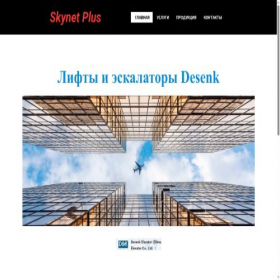 Скриншот главной страницы сайта skynetplus.ru
