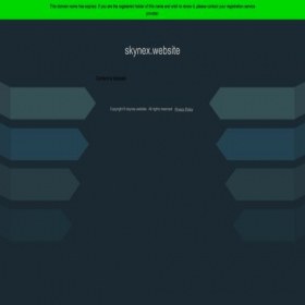 Скриншот главной страницы сайта skynex.website