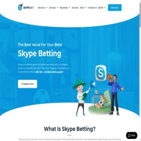 Скриншот главной страницы сайта skypebet.com