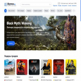 Скриншот главной страницы сайта skyress.ru