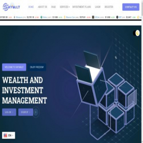 Скриншот главной страницы сайта skyvault.ltd