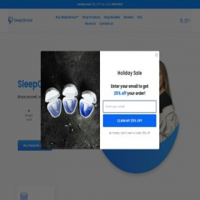 Скриншот главной страницы сайта sleepobrace.com