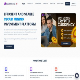 Скриншот главной страницы сайта slomining.com