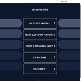 Скриншот главной страницы сайта slot-service.online
