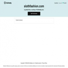 Скриншот главной страницы сайта slothfashion.com