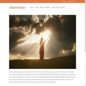 Скриншот главной страницы сайта slovenija-magija.com