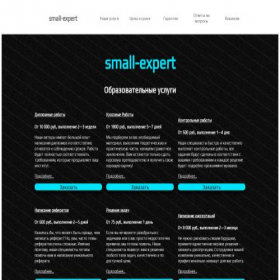 Скриншот главной страницы сайта small-expert.ru
