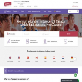 Скриншот главной страницы сайта smapse.com