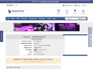 Скриншот главной страницы сайта smart-ip.net