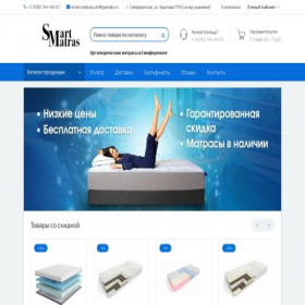 Скриншот главной страницы сайта smart-matras.ru